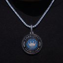 Charlotte FC Official MLS Logo Pendant in White Gold