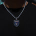 San Jose Earthquakes Official MLS Logo Pendant in White Gold