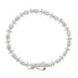 Pulsera de tenis estilo estrella con piedras redondas de moissanita en plata de ley - 6 mm