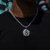 Brooklyn Nets Official NBA Primary Logo Pendant in White Gold