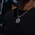 Brooklyn Nets Official NBA Primary Logo Pendant in White Gold