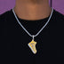 Dije de zapatilla oficial de la NBA de Los Angeles Lakers en oro blanco