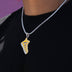 Dije de zapatilla oficial de la NBA de Los Angeles Lakers en oro blanco