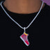 Dije de zapatilla oficial de la NBA del Miami Heat en oro blanco