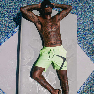 Neon Green Summer Board Shorts - The GLD Shop