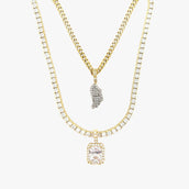 2 Chains + 2 Pendants - Yellow Gold
