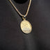 Detroit Lions Official NFL Coin Pendant in Yellow Gold