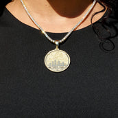 Detroit Lions Official NFL Coin Pendant in Yellow Gold
