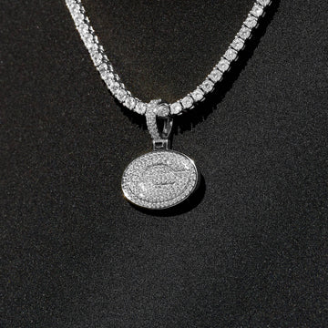 Colgante con Micrologo Oficial de la NFL de los Green Bay Packers en Oro Blanco