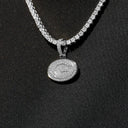 Colgante con Micrologo Oficial de la NFL de los Green Bay Packers en Oro Blanco