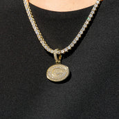 Green Bay Packers Official NFL Micro Logo Pendant in Yellow Gold
