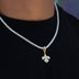 New Orleans Saints Official NFL Micro Logo Solid Pendant in Yellow Gold