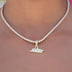 Micro New York Jets Official NFL Logo Pendant in Yellow Gold