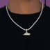 Micro New York Jets Official NFL Logo Pendant in Yellow Gold