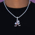 Cleveland Browns Official NFL Vintage Logo Pendant in White Gold