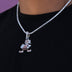 Cleveland Browns Official NFL Vintage Logo Pendant in White Gold