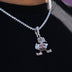 Cleveland Browns Official NFL Vintage Logo Pendant in White Gold