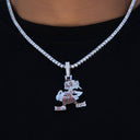Cleveland Browns Official NFL Vintage Logo Pendant in White Gold