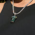 Green Bay Packers Official NFLPA Micah Parsons Green Jersey #1 Pendant in White Gold