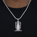 Colgante de campeón oficial de la Stanley Cup "Iced 2026" de la NHL en oro blanco