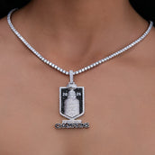 Iced 2026 Stanley Cup Official NHL Champion Pendant in White Gold