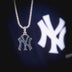 NY Yankees Pendant in White Gold - The GLD Shop