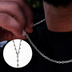 Box Chain + Simple Heart Lariat Necklace