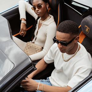 GLD Star Link Chain in White Gold