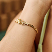 Forme Privé Slipper Bracelet in Yellow Gold