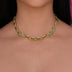Collar Micro Link con Puño Americano en Oro Amarillo