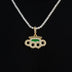 Poing Doré Pendant in Yellow Gold
