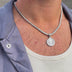 Dallas Mavericks Official NBA Micro Logo Pendant in White Gold
