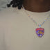 Florida Panthers Official NHL Logo Pendant - White Gold