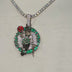 Colgante con el logo principal oficial de los Boston Celtics de la NBA - Oro blanco