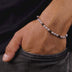Pulsera con abalorios esféricos helados