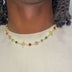Colored Gemstone Pearl Chain in Yellow Gold - 17mm