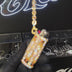 Colgante Pepita de Oro + Colgante Soporte para Porro + Funda para Encendedor "It's Lit" con Clip - Combo 420 en Oro Amarillo