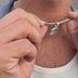 Minnesota Timberwolves Official NBA Micro Logo Pendant in White Gold