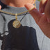 Pave Basketball Clip On Pendant in Yellow Gold
