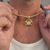 Denver Nuggets Official NBA Micro Logo Pendant in Yellow Gold