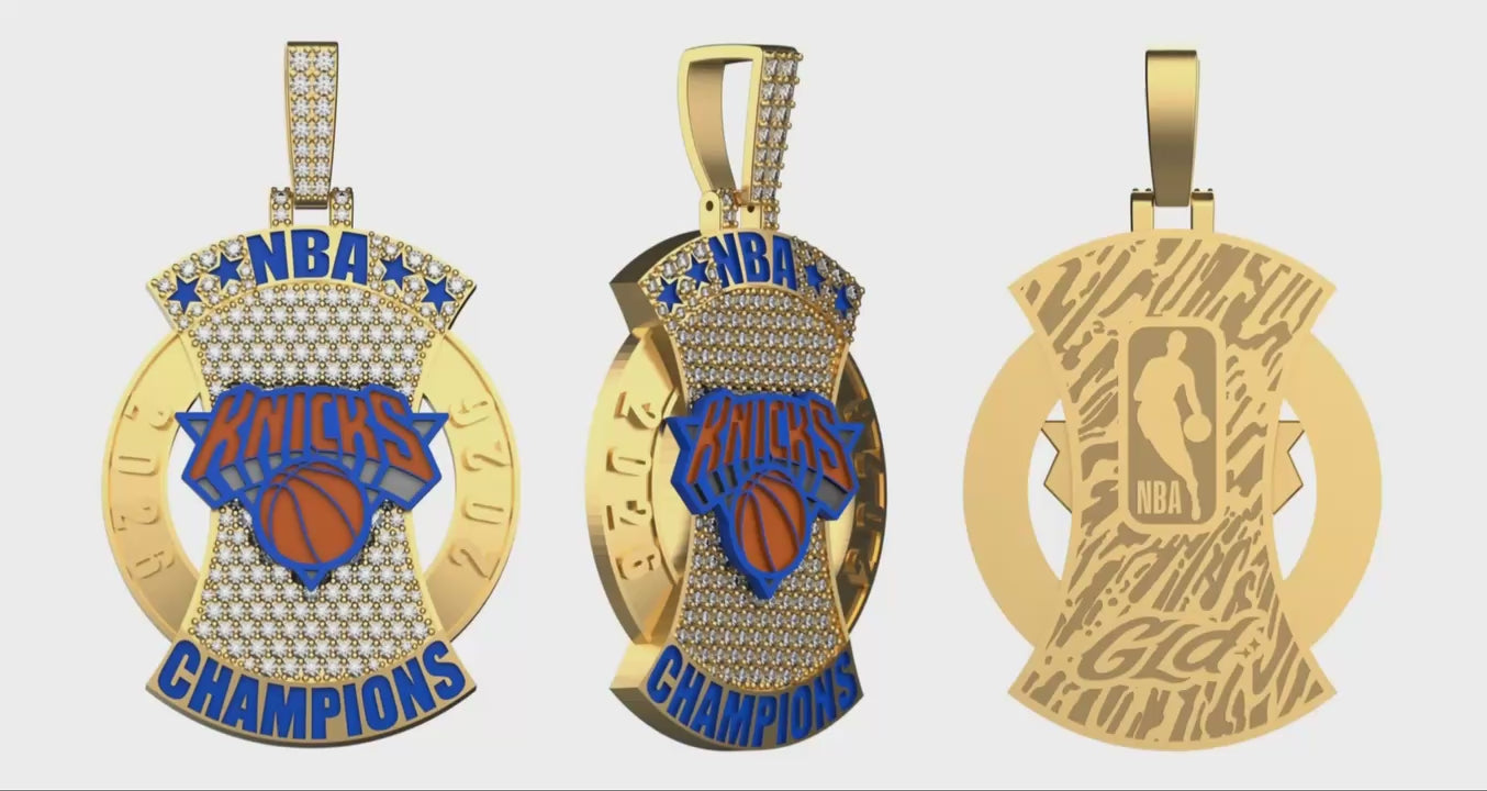 New York Knicks Official NBA 2026 Championship Pendant- The GLD Shop