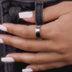 Flat Band Ring in White Gold