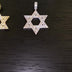 Colgante Estrella de David en Oro Blanco