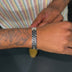 Pulsera Cadena Eslabones 12MM - Oro Blanco