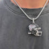 2025 Atlanta Falcons Team Helmet Pendant- White Gold