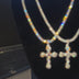Crystal Iced Spiked Cross