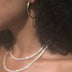 Diamond Tennis Necklace in Yellow Gold- 3mm