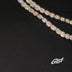 Micro Clustered Tennis Necklace in White Gold