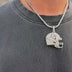 2025 Miami Dolphins Team Helmet Pendant  - White Gold