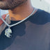 2025 New Orleans Saints Team Helmet Pendant - White Gold